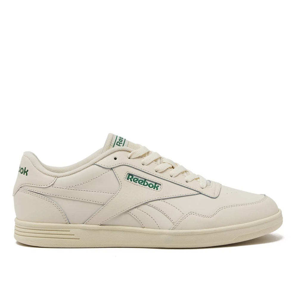 Reebok Cream and Green Classic Sneakers